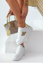 Tenisky Sunny Walks biało-zlaté