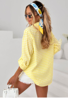 Košile w kratę Just Believe žlutá