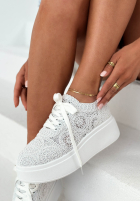 Koronkowe Tenisky Bianco bílé
