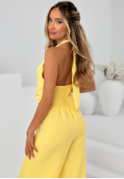 Dlouhý Overal wide leg Sun Aura Bílá