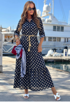 Koszulowa Šaty w Bodky  Summer Dots granátová
