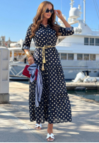 Koszulowa Šaty w Bodky  Summer Dots granátová