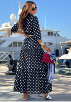 Koszulowa Šaty w Bodky  Summer Dots granátová