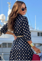 Koszulowa Šaty w Bodky  Summer Dots granátová