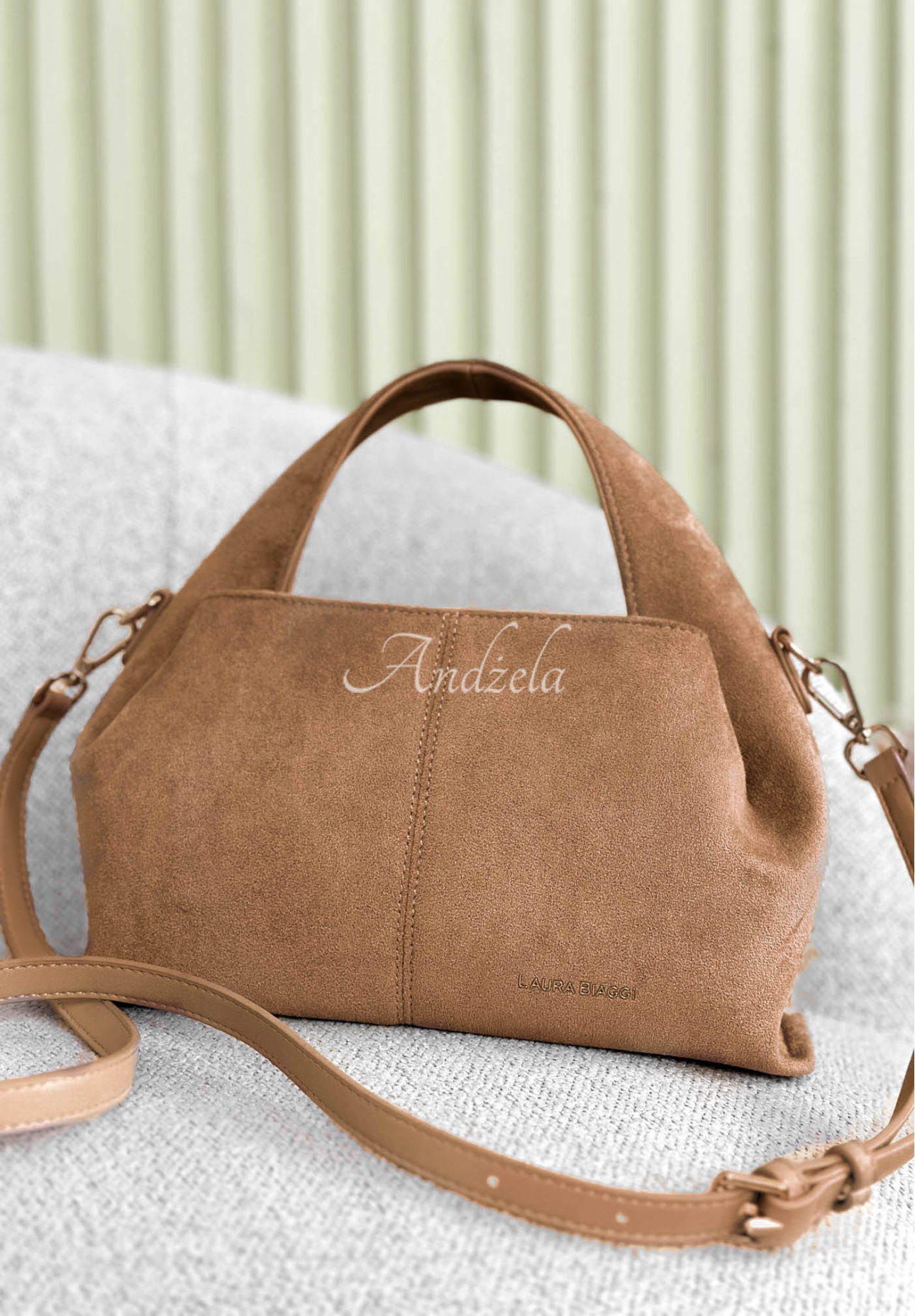 Semišová kabelka Annabelle velbloudí