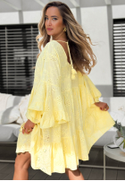 Ażurowa Šaty z falbankami Summer Sweetie růžová