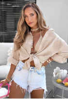 Haftowana Košile boho Ti Amo žlutá