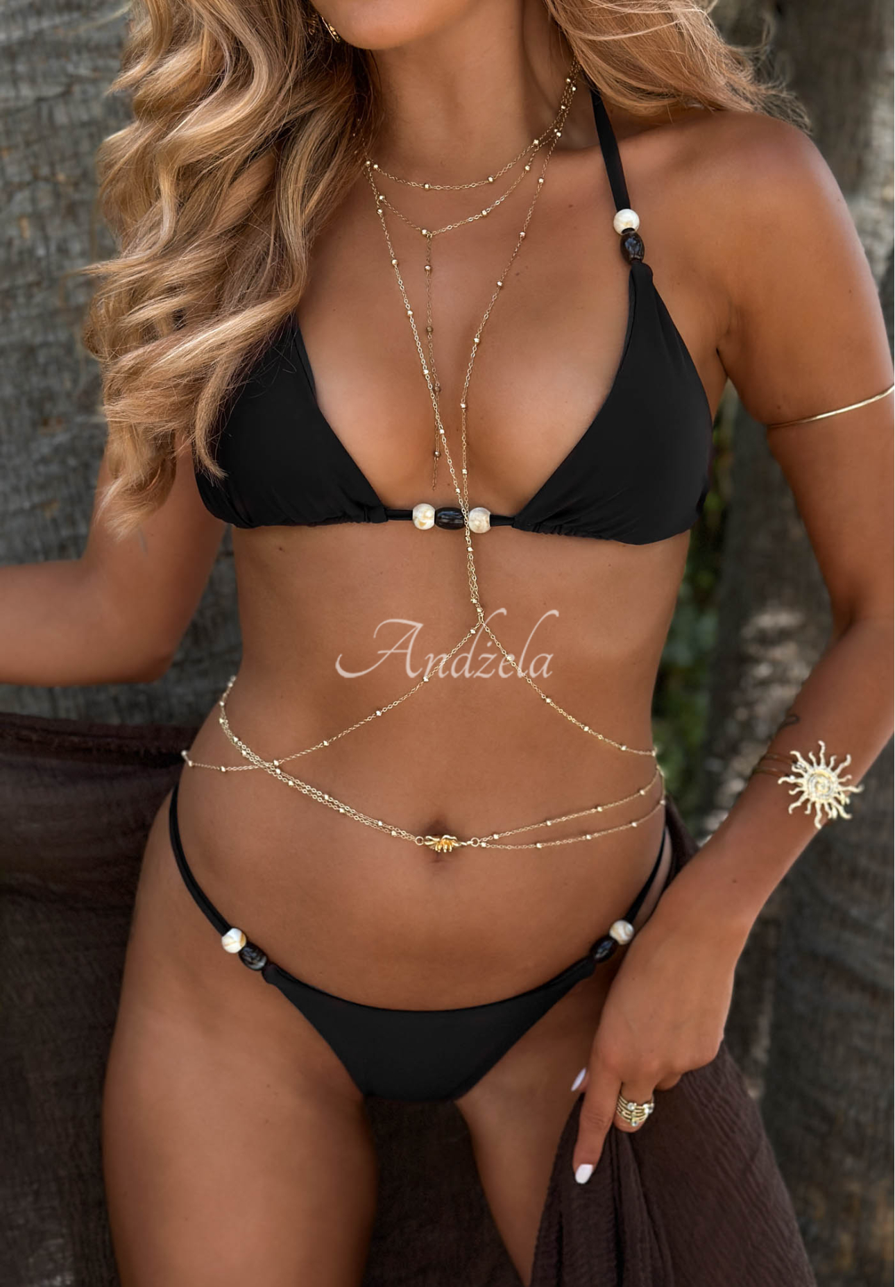 Dvoudenní plavky bikini Barbados Beach Černé