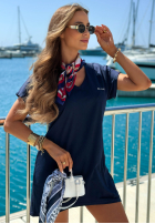 Bawełniany Tričko z nadrukiem M Ocean Club granátový
