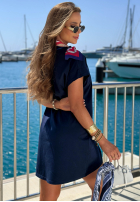 Bawełniany Tričko z nadrukiem M Ocean Club granátový