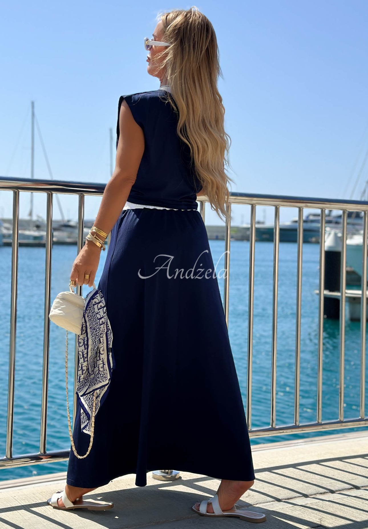 Bavlněná maxi sukně Marina Club černá