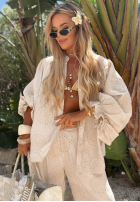Haftowana Halenka boho Ti Amo žlutá