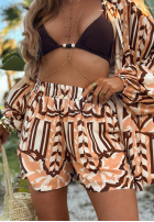 Krótki Overal Tobago Sands béžovo-čokoládový