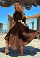 Souprava Halenka španělština i Kalhoty wide leg z paskiem Spanish Beauty červený