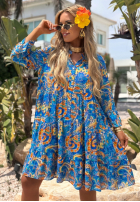 Wzorzysta Šaty Magnala Summer kobaltová