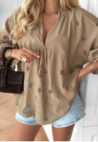 Haftowana Halenka boho Beach Wish ecru