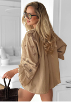 Haftowana Halenka boho Beach Wish ecru
