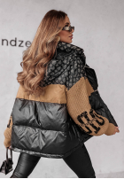 Prošívaná Bunda Cold Hands Černo-velbloudí