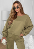 Tepláková souprava Easy Fit khaki
