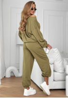 Tepláková souprava Easy Fit khaki