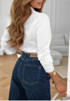 klasický elegancka Košile z kołnierzem Pearl Cove Bílá