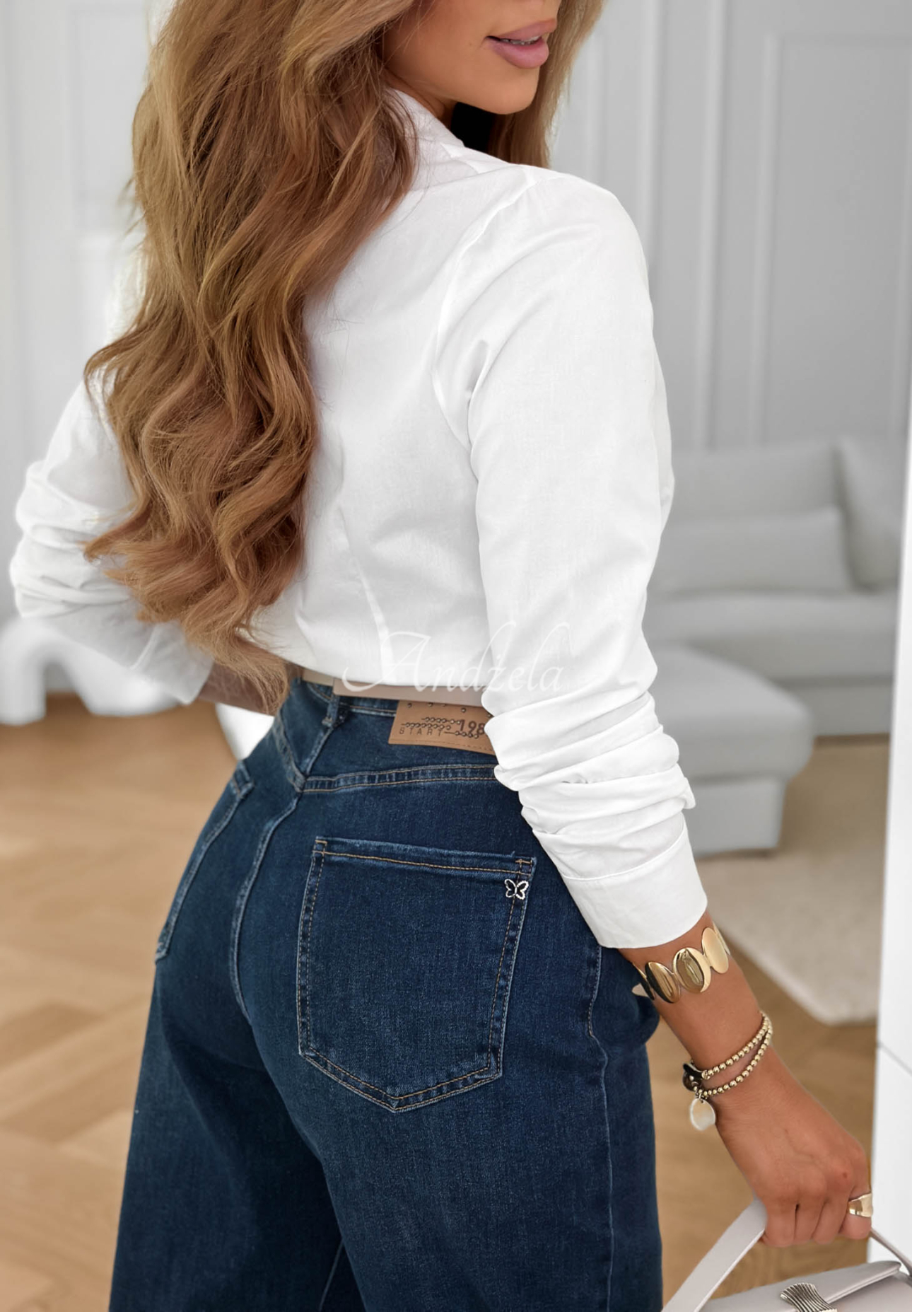 Klasická elegantní bavlněná košile Pearl Cove Bílá