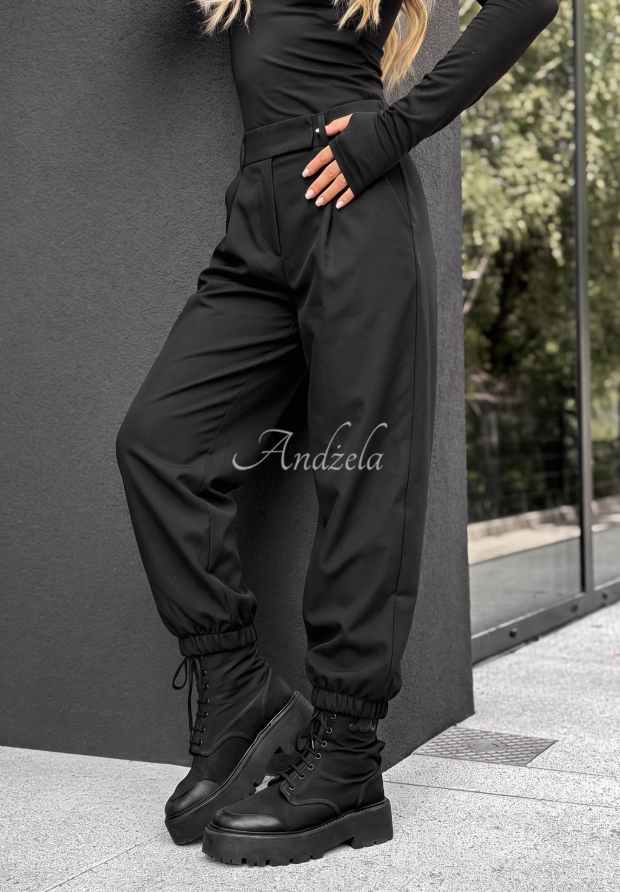 L&aacute;tkov&eacute; jogger kalhoty True Basic čern&eacute;