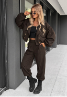 materiálové Kalhoty joggery True Basic černé