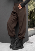 materiálové Kalhoty joggery True Basic černé