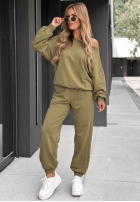 Tepláková souprava Easy Fit khaki