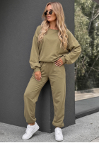 Tepláková souprava Easy Fit khaki
