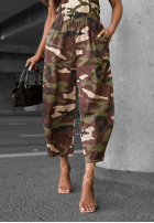 materiálové Kalhoty joggery moro Hidden Path khaki