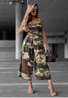 Kalhoty z zakładkami moro Wild Energy khaki