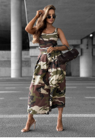 Kalhoty z zakładkami moro Wild Energy khaki