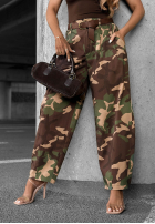 materiálové Kalhoty balloon moro Camo Charm khaki