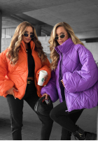 Krátká Prošívaná Bunda bomberka Fall Favorites oranžová