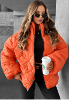 Krátká Prošívaná Bunda bomberka Fall Favorites oranžová