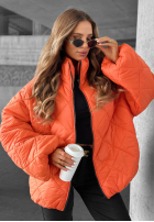 Krátká Prošívaná Bunda bomberka Fall Favorites oranžová