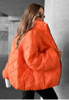 Krátká Prošívaná Bunda bomberka Fall Favorites oranžová