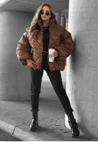 Krátká Prošívaná Bunda bomberka Fall Favorites oranžová