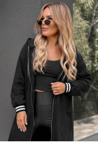 Długa Mikina oversize s kapucí Cozy Hour černá