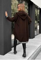 Długa Mikina oversize s kapucí Cozy Hour černá