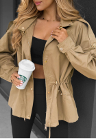 Lekka Bunda parka s kapucí Street Glow béžová