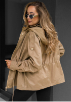 Lekka Bunda parka s kapucí Street Glow béžová