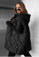 Prošívaná Vesta oversize Daily Comfort černá