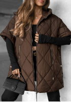 Prošívaná Vesta oversize Daily Comfort černá