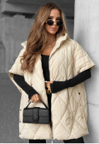 Prošívaná Vesta oversize Daily Comfort černá