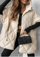 Prošívaná Vesta oversize Daily Comfort černá