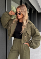 Krótki Kabát Meet Me khaki
