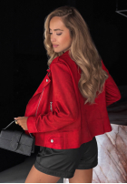 Bunda Ramoneska Savage Red